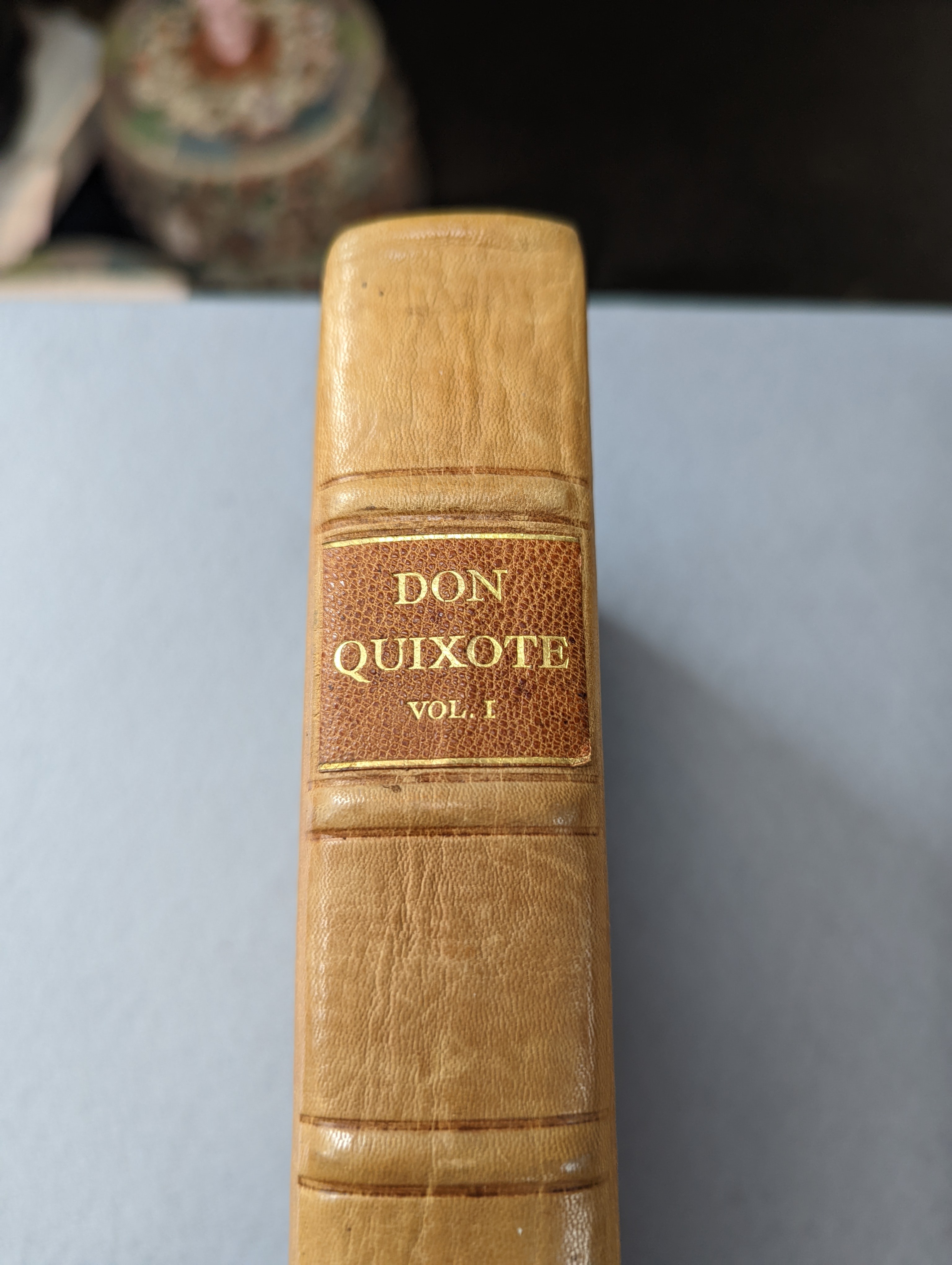 Nonesuch Press - Cervantes Saavedra, Miguel de, - Don Quixote, one of 1,450, illustrated by E. McKnight Kauffer, 2 vols, original pigskin, London, 1930, with slipcase.